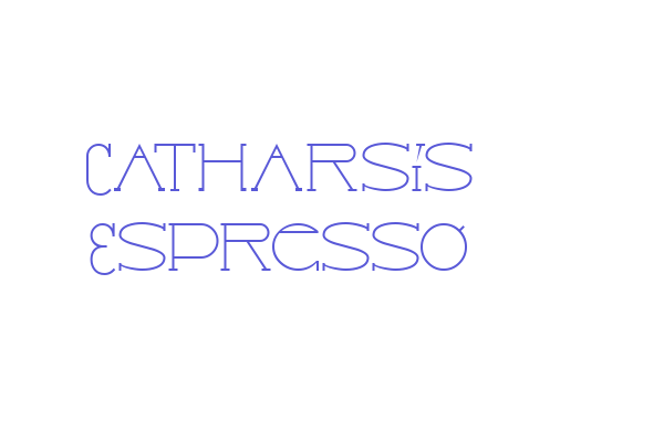 Catharsis Espresso Font