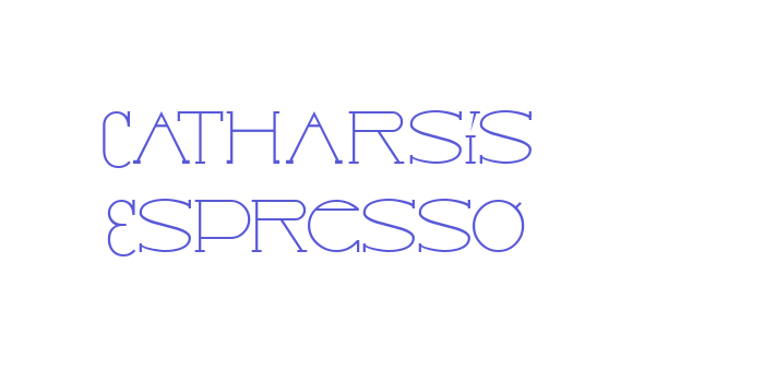 Catharsis Espresso Font Download