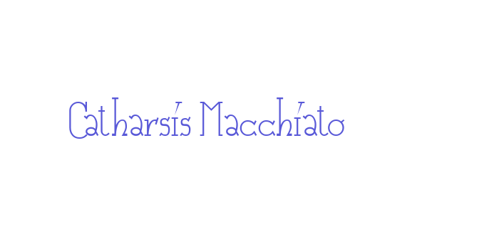 Catharsis Macchiato Font Download