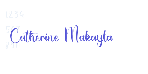 Catherine Makayla font