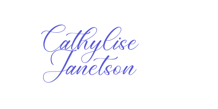 Cathylise Janetson Font Download