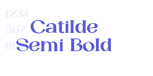 Catilde Semi Bold font