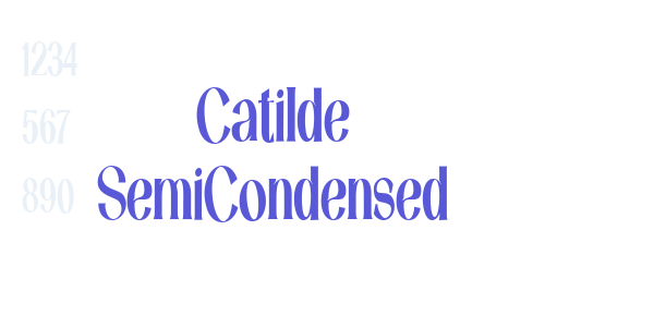 Catilde SemiCondensed font