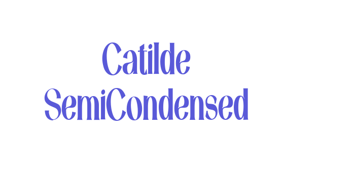 Catilde SemiCondensed Font