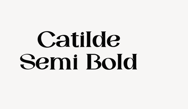 Catilde Semi Bold Font