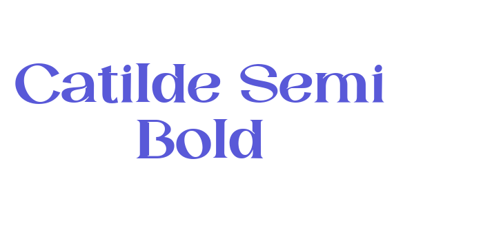 Catilde Semi Bold Font Download