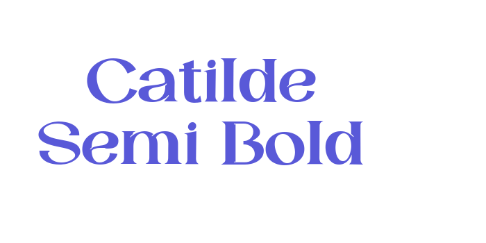 Catilde Semi Bold Font