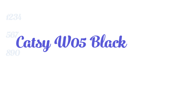 Catsy W05 Black font free