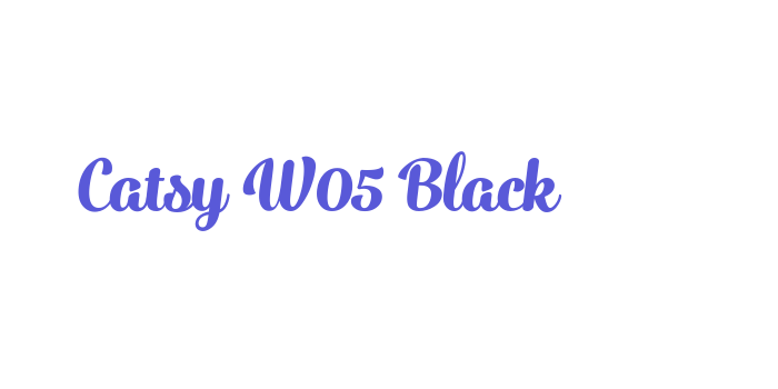 Catsy W05 Black Font Download