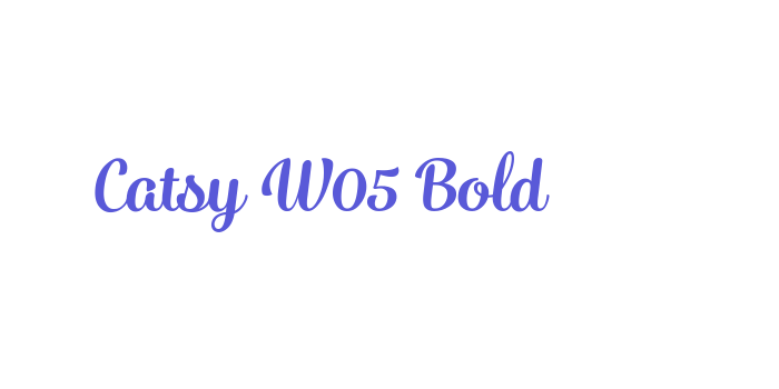 Catsy W05 Bold Font Download