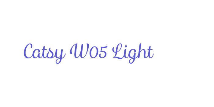 Catsy W05 Light Font Download