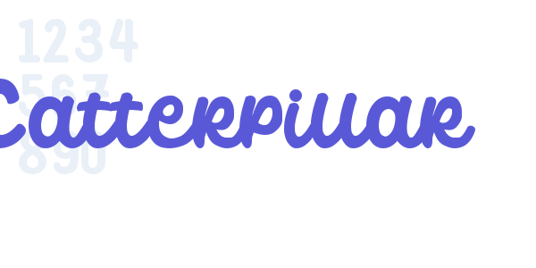 Catterpillar font