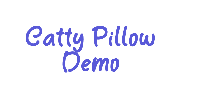 Catty Pillow Demo Font Download