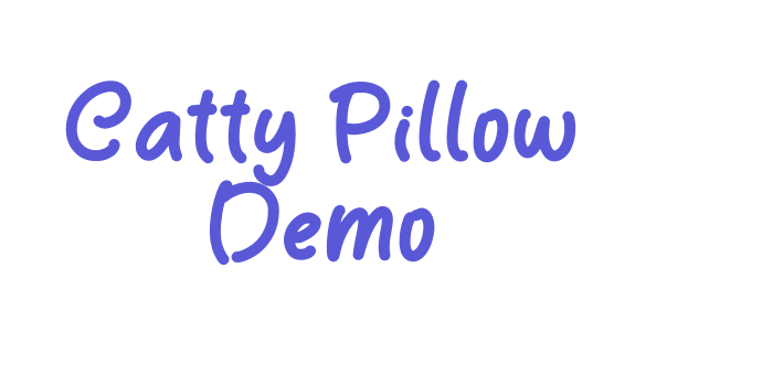 Catty Pillow Demo Font