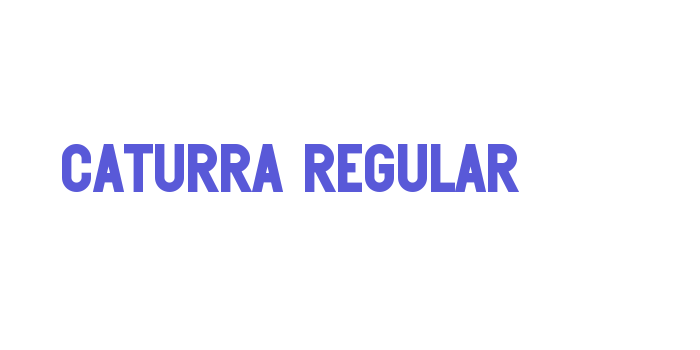 Caturra Regular Font