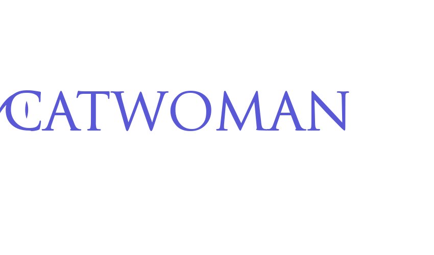 Catwoman Font