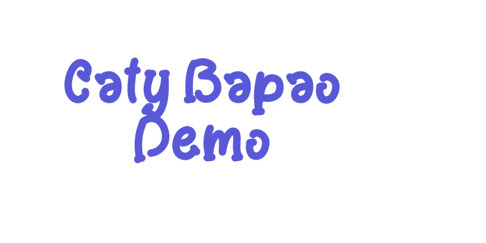 Caty Bapao Demo Font Download