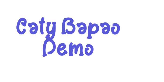 Caty Bapao Demo Font