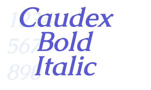 Caudex Bold Italic Font Download