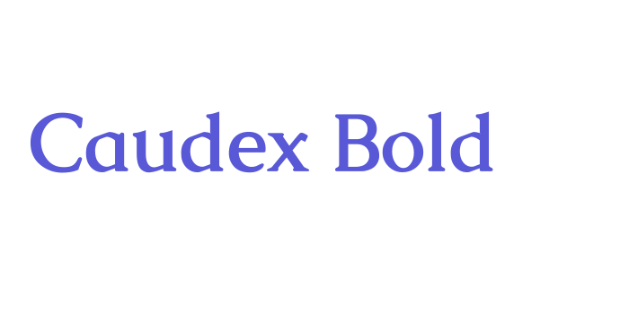 Caudex Bold Font Download