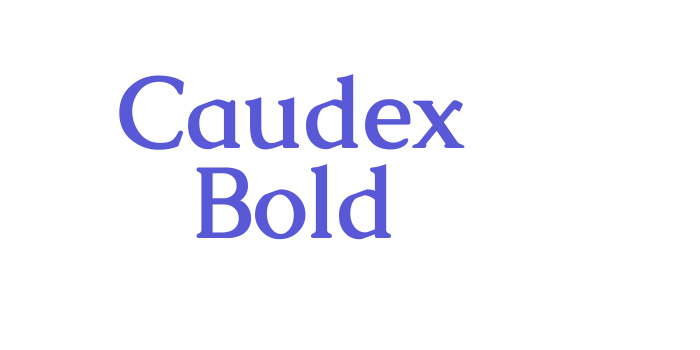 Caudex Bold Font