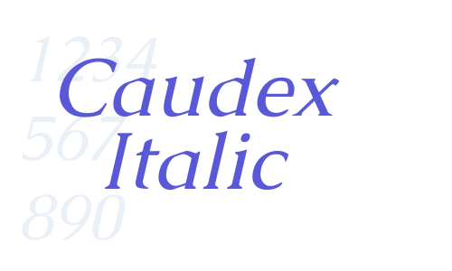 Caudex Italic Font Download