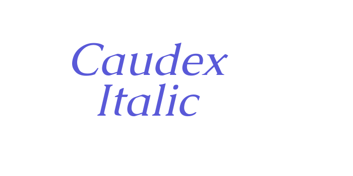 Caudex Italic Font Download