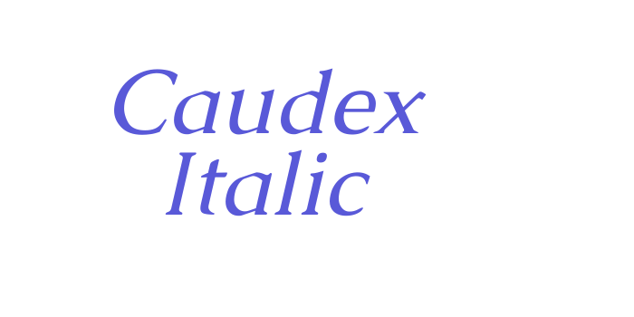 Caudex Italic Font