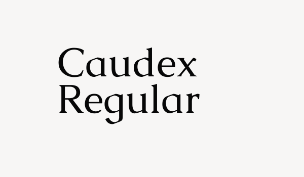 Caudex Regular Font