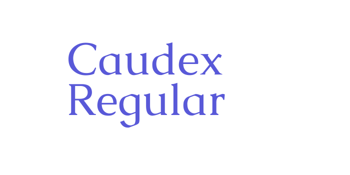 Caudex Regular Font Download