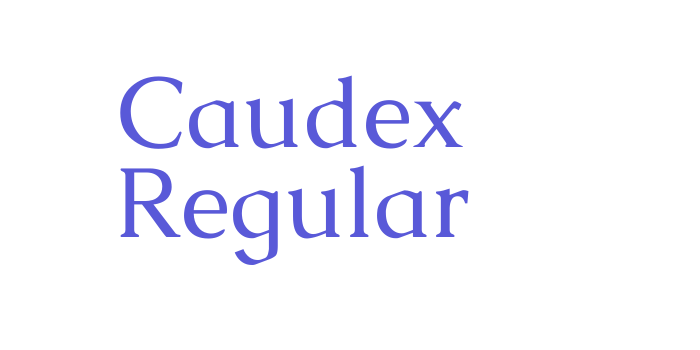 Caudex Regular Font