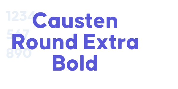 Causten Round Extra Bold font free