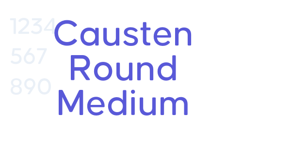 Causten Round Medium font free