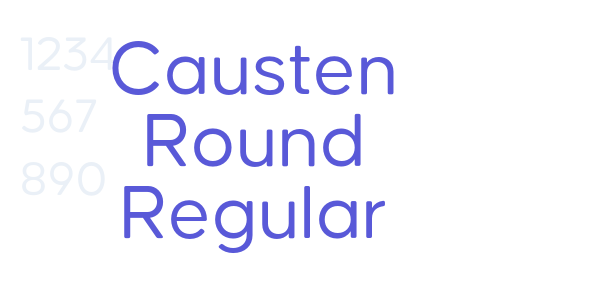 Causten Round Regular font free