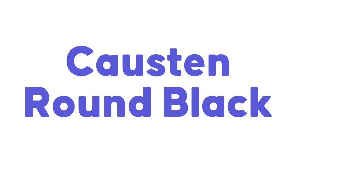 Causten Round Black Font Download