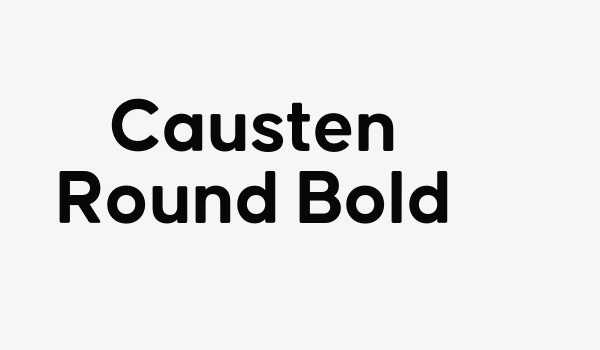 Causten Round Bold Font