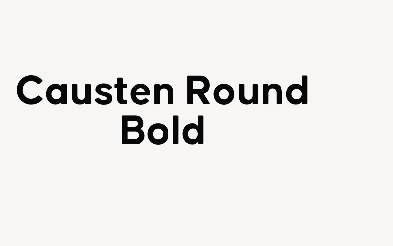 Causten Round Bold Font