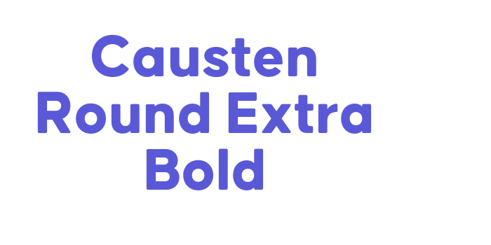 Causten Round Extra Bold Font Download