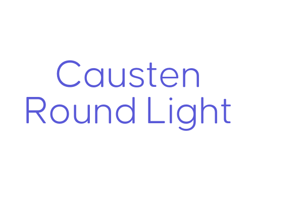 Causten Round Light Font