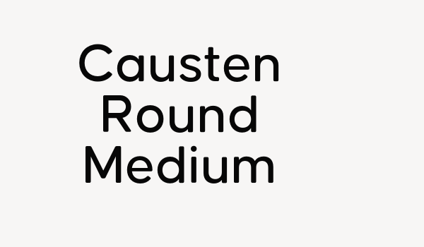 Causten Round Medium Font