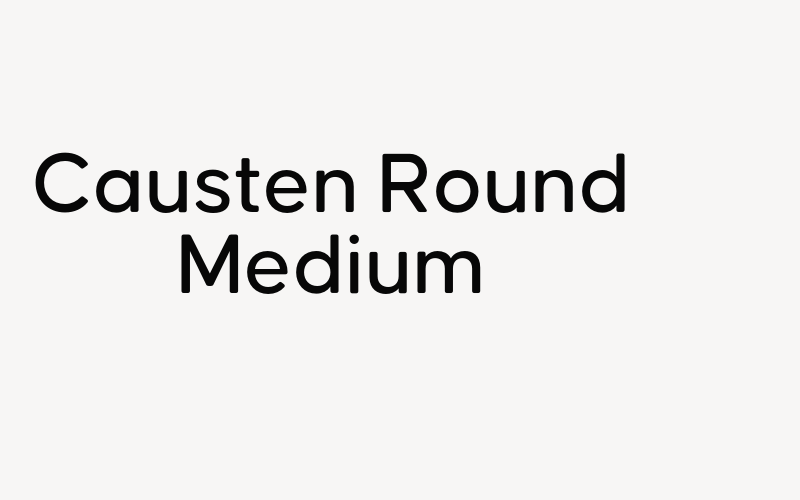 Causten Round Medium Font