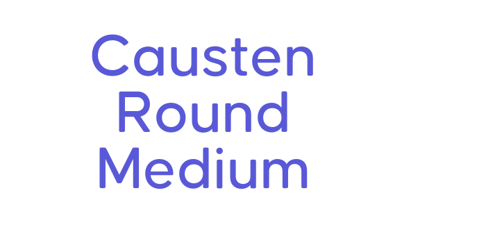 Causten Round Medium Font Download