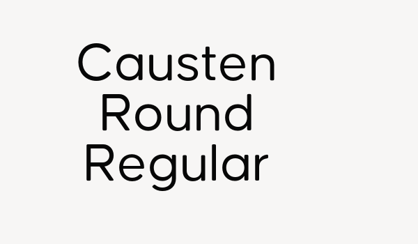 Causten Round Regular Font