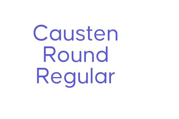 Causten Round Regular Font