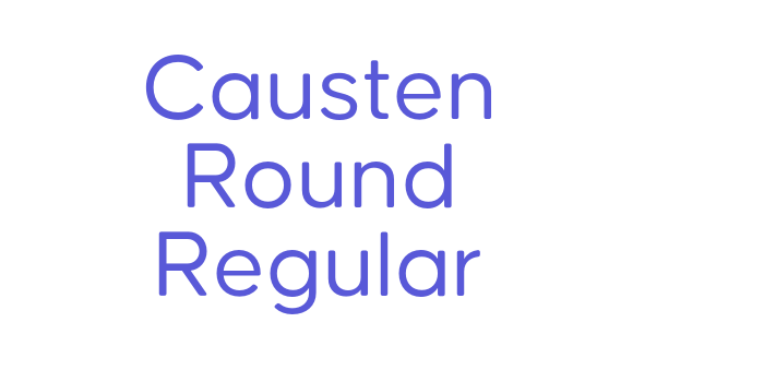 Causten Round Regular Font Download