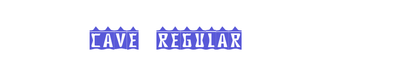Cave Regular-related font