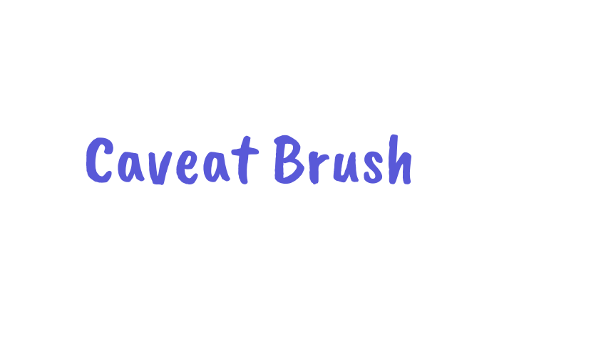 Caveat Brush Font