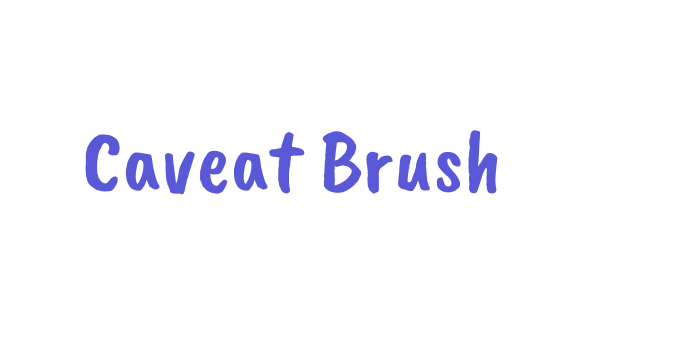 Caveat Brush Font Download