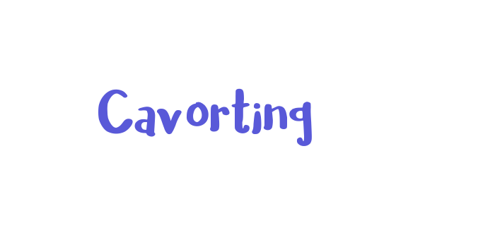 Cavorting Font Download