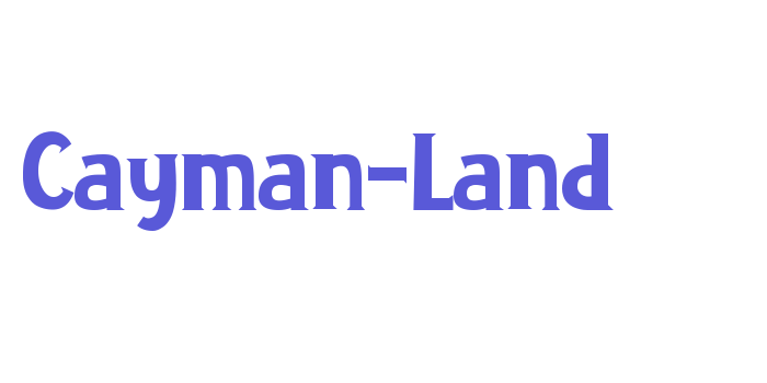 Cayman-Land Font